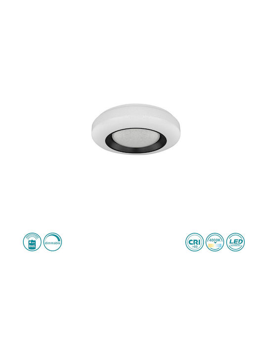 Globo Lighting Gello Ceiling Mount Light 39cm White with Integrated LED