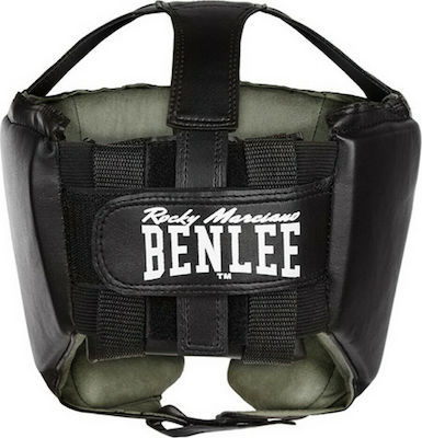 Benlee Mike Kids Open Face Boxing Headgear Synthetic Leather Black