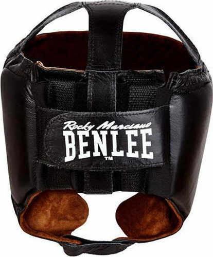 Benlee Tyson Adult Open Face Boxing Headgear Leather Black