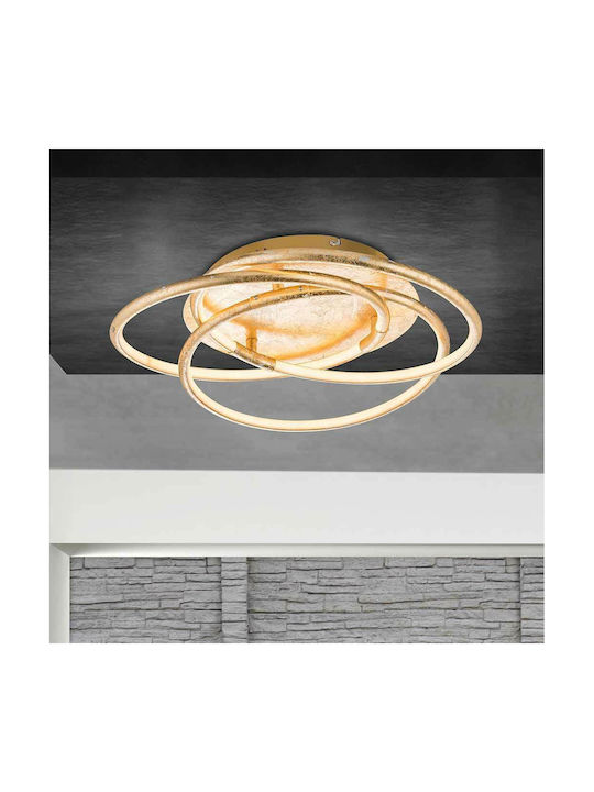 Globo Lighting Modern Metal Ceiling Light with Integrated LED 50pcs Gold