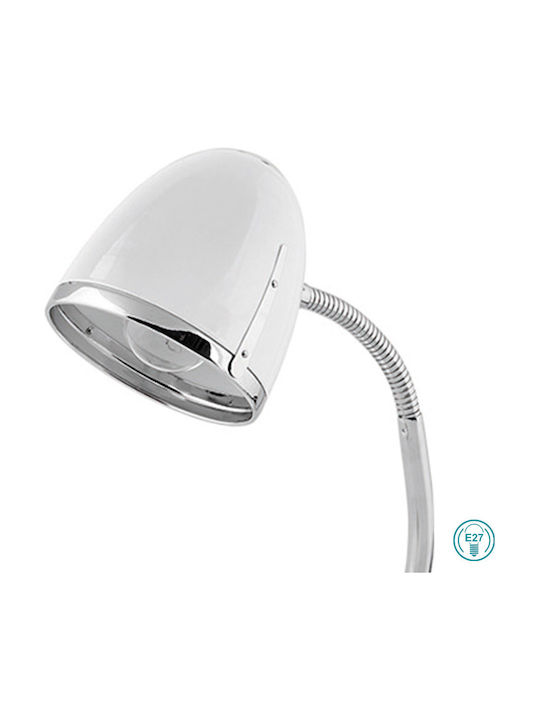 Nowodvorski Pocatello Office Lighting with Flexible Arm for E27 Socket in White Color