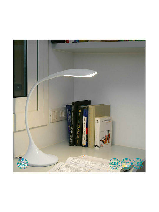Faro Barcelona Otto LED Office Lamp with Flexible Arm in White Color