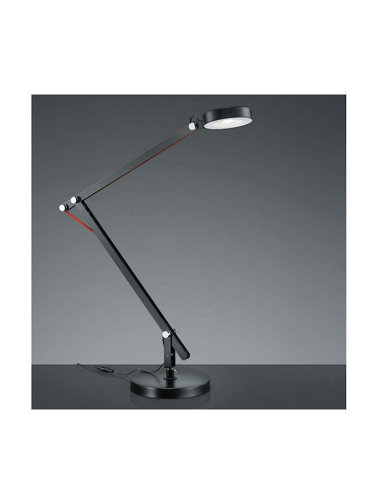 Trio Lighting Amsterdam LED Office Lamp with Foldable Arm in Black Color