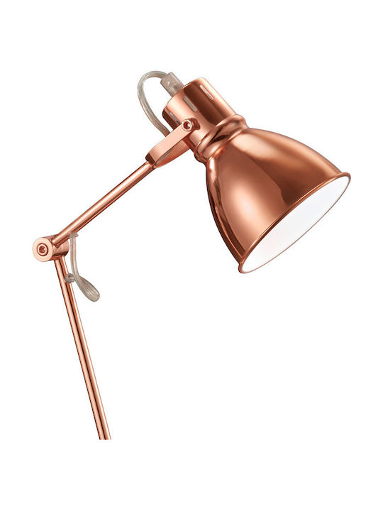 Trio Lighting Jasper Office Lamp with Foldable Arm for Socket E14 in Copper Color