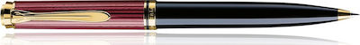 Pelikan Souveran K600 Pen Ballpoint with Blue Ink Black-Red