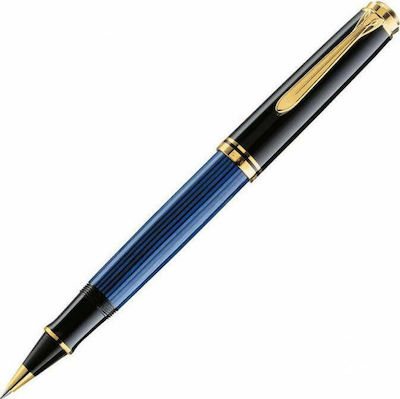 Pelikan Souveran R600 Pen Rollerball with Blue Ink Black-Blue