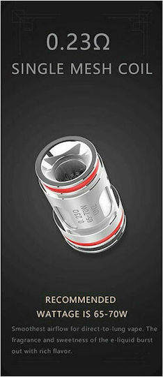 Uwell Crown V Electronic Cigarette Resistance 0.23ohm (DL) 1pcs