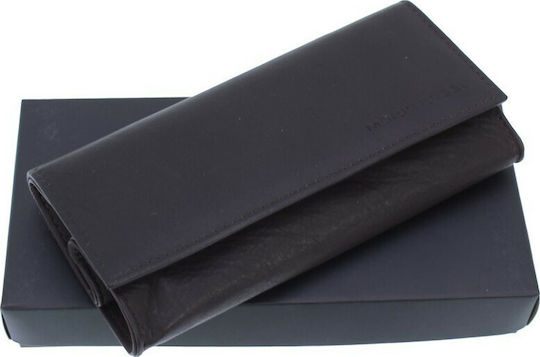 Mario Rossi Tobacco Pouch With Magnetic Clasp 15x7.8cm Brown