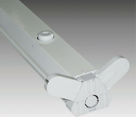Aca Lighting Batten Delta Double-Ended with 1 Slot for LED Lamp T8 36W 120cm