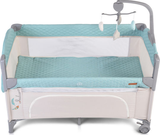 Cangaroo Indiana Loc de joacă 2 Nivele cu Saltea Mentă 125x65cm