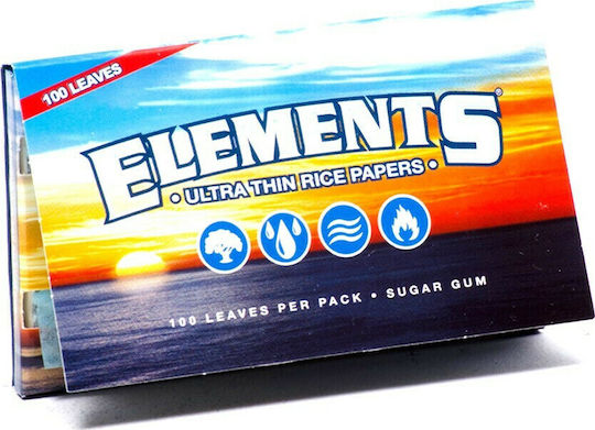 Elements Single Wide Double Cigarette Rolling Papers Double 100 sheets 1pcs