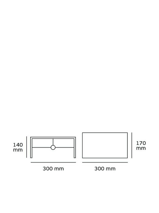 VK Lighting Καπέλο Φωτιστικού 30x17εκ.