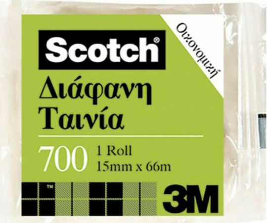 3M Klebeband Scotch Transparent 700 15mm x 33m 1Stück Transparent