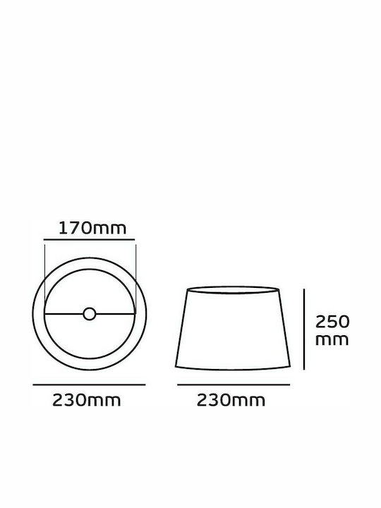 VK Lighting Καπέλο Φωτιστικού 23x25εκ. VK Lighting Καπέλο Φωτιστικού 23x25εκ.