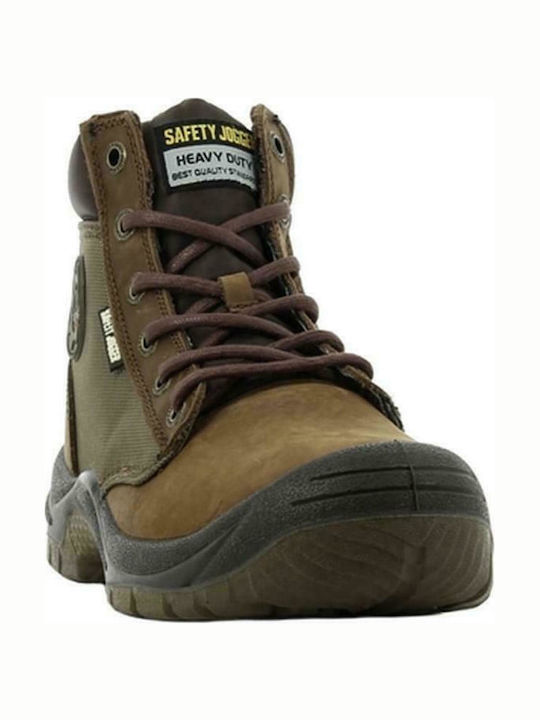 Safety Jogger Dakar Waterproof Boots Safety Brown S3 with Certification P,SRC