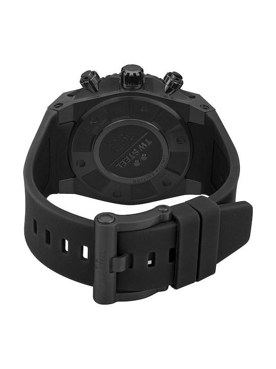 TW Steel Ace Driver Herrenuhr 44mm Chronograph Batterie mit Schwarz Lederarmband