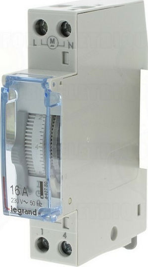 Legrand Αναλογικός Χρονοδιακόπτης Ράγας Ημερήσιος