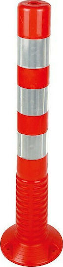 Inox Kiss Κολωνάκι Σήμανσης Εύκαμπτο σε Πορτοκαλί Χρώμα με Ύψος 75εκ.