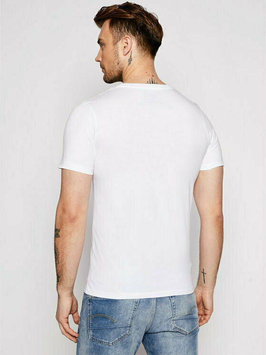 Jack & Jones Ανδρικό T-shirt Λευκό Με Στάμπα