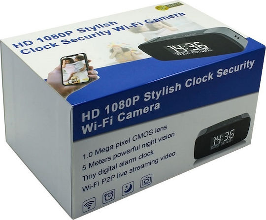Aishine Hidden Camera WiFi Clock 1080p with Memory Card Slot