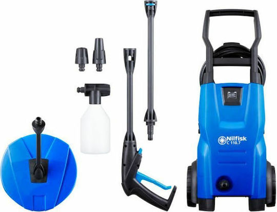 Nilfisk C 110.7-5 PC X-TRA Mașină de spălat cu presiune Electricitate 1400W cu Presiune 110bar și Pompa metalică