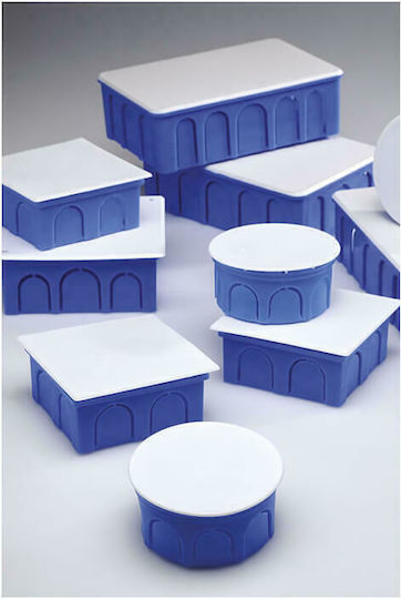 Kassinakis Flush Electrical Box Branching (100x100x39mm) in Blue Color
