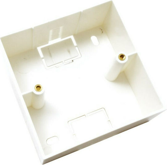 EFB Switch Box Switch Frame 80x80x40mm in White Color ET-25084V3