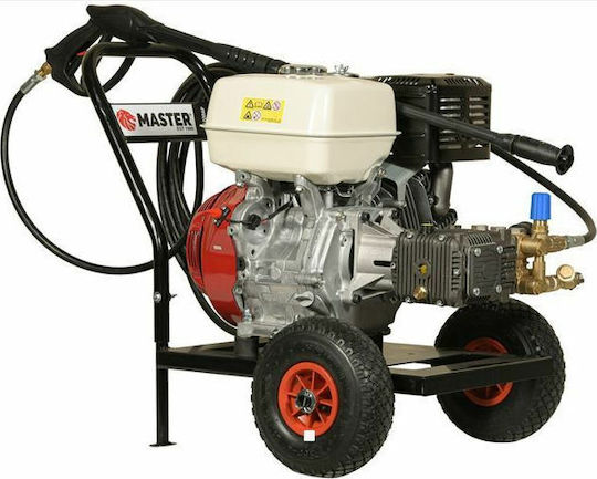 Master HW 180AR Pressure Washer Gasoline 196cc 5.5hp with Pressure 186bar and Metal Pump
