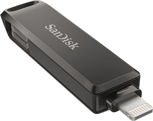 Sandisk iXpand Luxe 256GB USB 3.1 Stick mit Verbindung Blitzschlag & USB-C Schwarz
