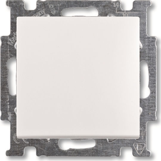Abb Basic55 Διακόπτης Μπουτόν σε Λευκό Χρώμα 13182