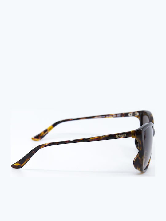 Moschino Women's Sunglasses with Brown Tartaruga Plastic Frame MO699 04