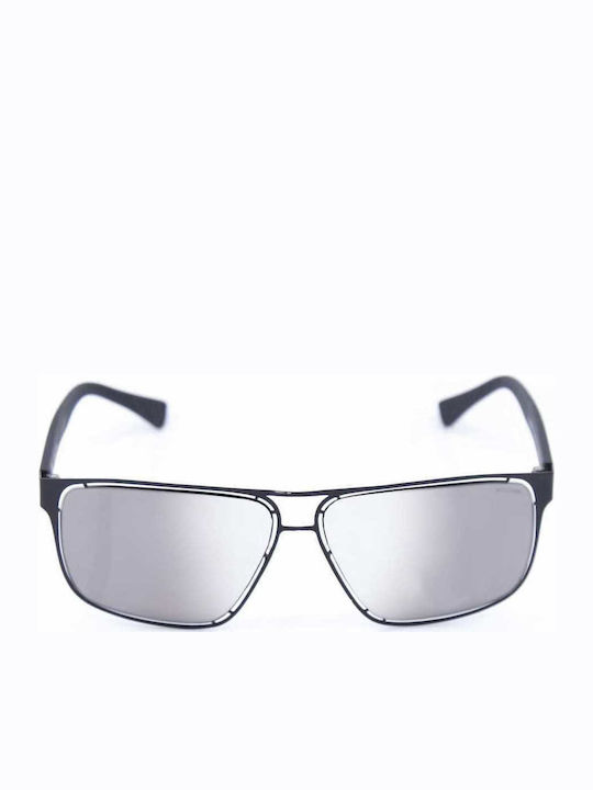 Police Offside 2 Men's Sunglasses with Black Metal Frame and Black Lens S8955 531X