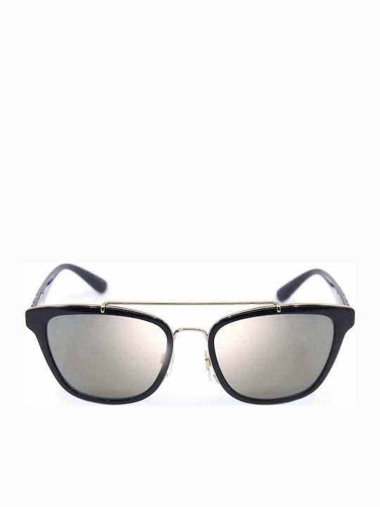 Burberry Women's Sunglasses with Black Horn-Rimmed Frame and Brown Mirror Lenses BE4240 30014T