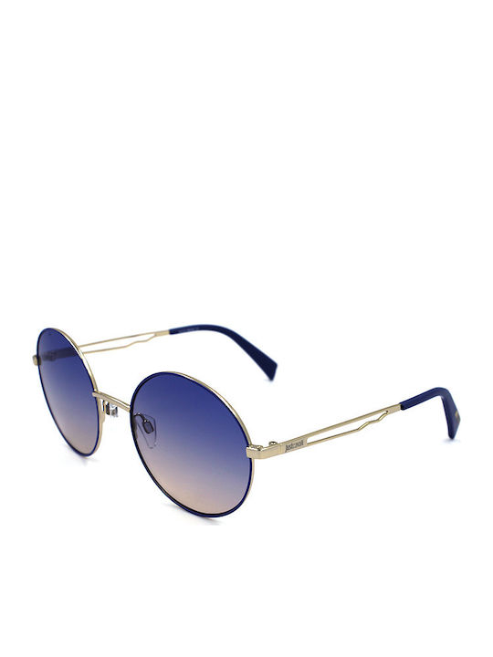 Just Cavalli Women's Sunglasses with Blue Metal Frame and Blue Mirror Lens JC840S 92W