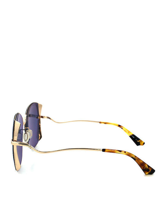 Bolon Damen Sonnenbrille mit Gold Metall Gestell BL8038B30