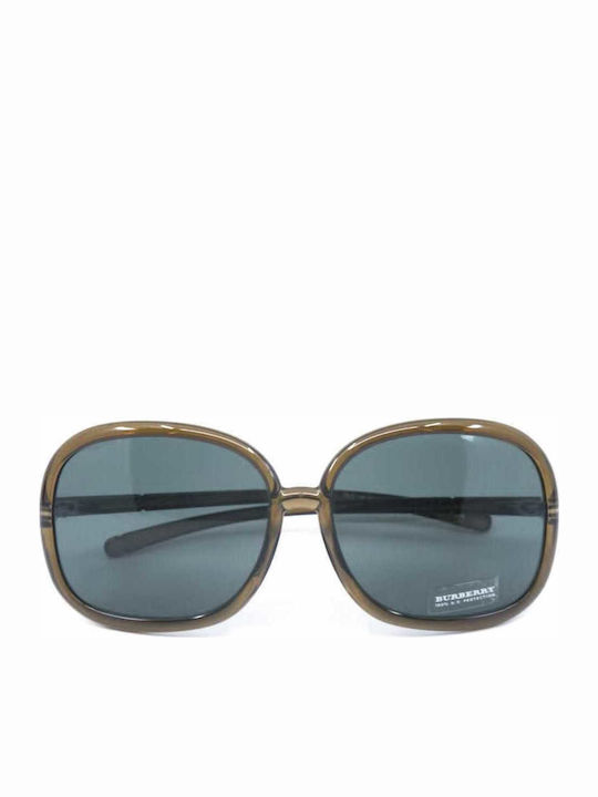 Burberry Women's Sunglasses with Green Plastic Frame and Green Lens BE 4002 3010/71