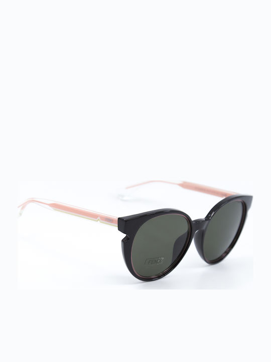 Fendi Ochelari de soare Μαύρα cu Cadru & Maro Lentilă Fendi Ochelari de soare Μαύρα cu Cadru & Maro Lentilă