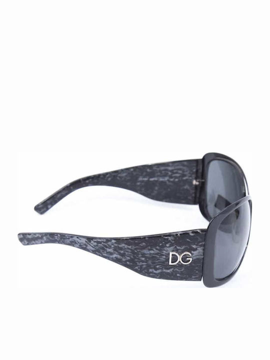 Dolce & Gabbana Women's Sunglasses with Black Horn-Rimmed Frame and Grey Lenses DG2062 24887