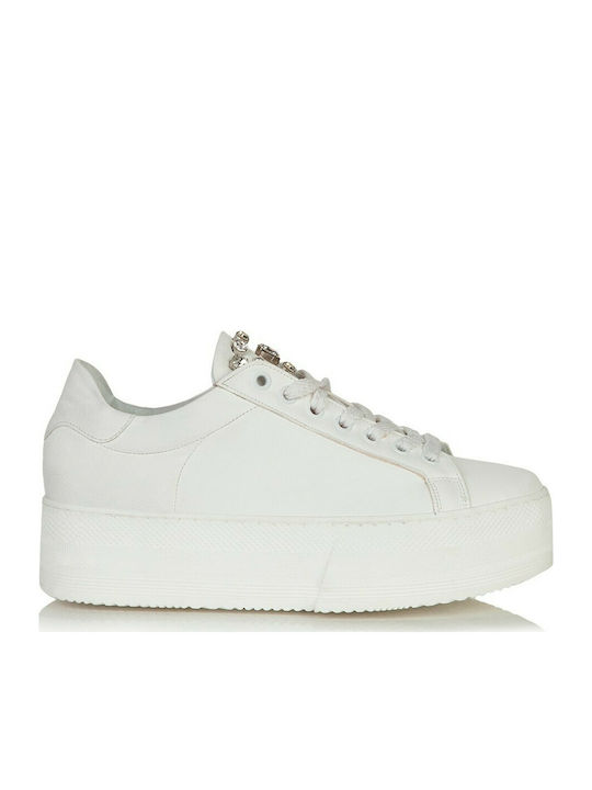 Sante Damen Flatforms Sneakers Weiß