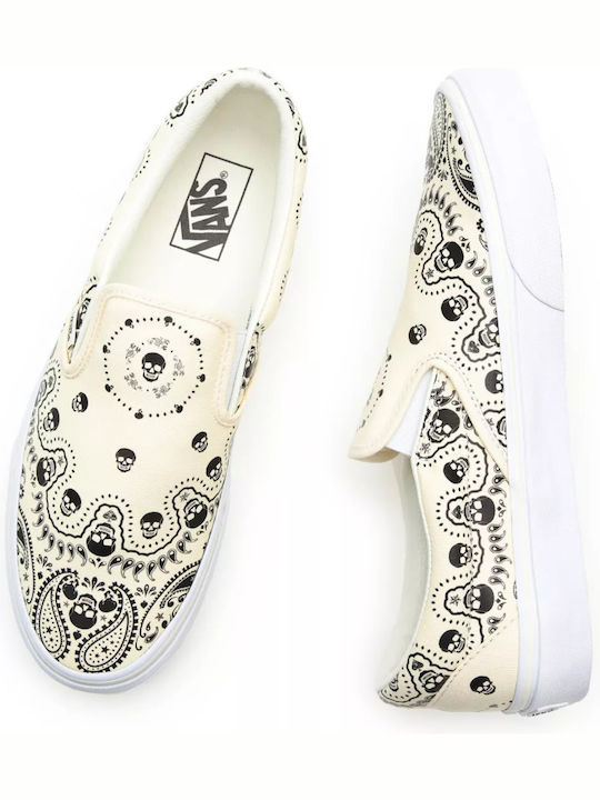 Bandana Classic Women's Canvas Slip-Ons Classic White/Black
