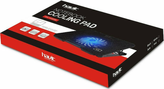 Havit F2030 Cooling Pad για Laptop έως 17.3" με 1 Ανεμιστήρα και Φωτισμό