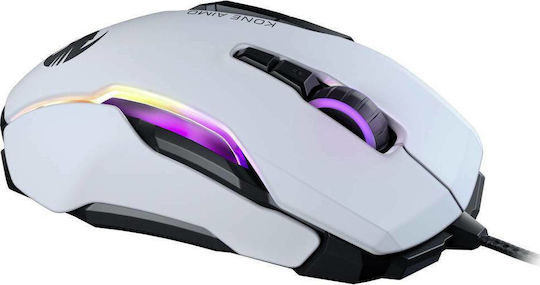 Roccat Kone AIMO Remastered RGB Gaming Gaming Maus 12000 DPI Weiß