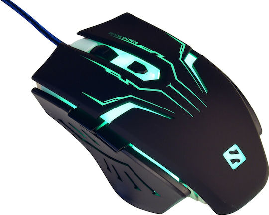 Sandberg Eliminator Mouse RGB Gaming Ποντίκι Μαύρο