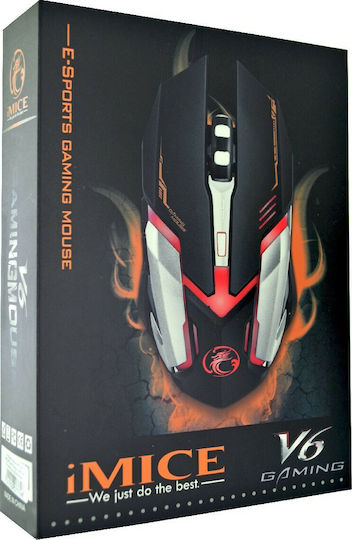 iMice V6 Gaming Ποντίκι Μαύρο