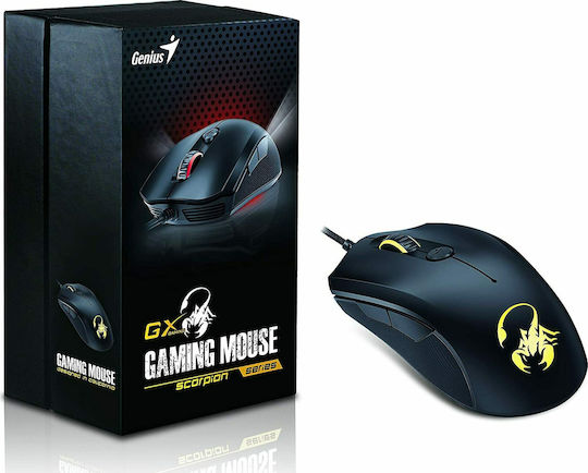 Genius Scorpion M6-600 RGB Gaming Ποντίκι 5000 DPI Black / Orange