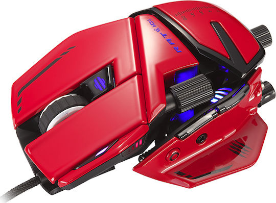 Mad Catz R.A.T. 8+ RGB Gaming Ποντίκι 16000 DPI Κόκκινο