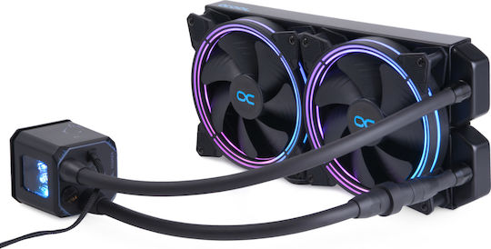 Alphacool Aurora 280 Digital RGB Wasserkühlsysteme AIO CPU mit 2 Lüfterabmessung 140mm
