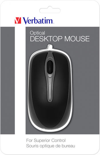 Verbatim Desktop Optical Ενσύρματο Ποντίκι Μαύρο