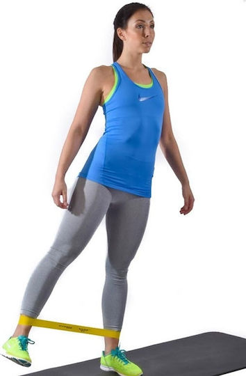 Body Concept Rubberband Gm XL Λάστιχο Γυμναστικής Loop Μαλακό Κίτρινο 0.275m
