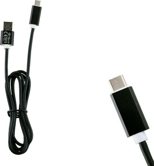 Volte-Tel USB 3.0 Cable USB-C male - USB-A Μαύρο 1.2m 8178832